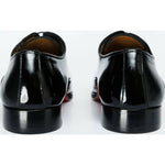 Vinci Leather The Royal Hand Craft Black Patent Leather Plain Toe Oxford Shoe (4202)