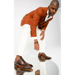 Vinci Leather The Royal Hand Craft Brown Wingtip Oxford Shoe (E-005)