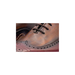 Vinci Leather The Royal Hand Craft Burgundy Wingtip Oxford Shoe (E-005)