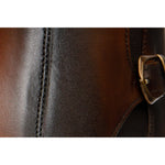 Vinci Leather The Royal Hand Craft Cognac Leather Double-buckle Chelsea Boot (V-03 6826)