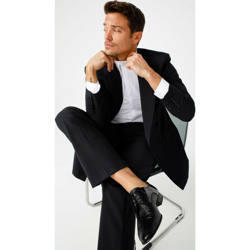 Vinci Leather The San Severo Black Patent Leather Derby Shoe (2002)