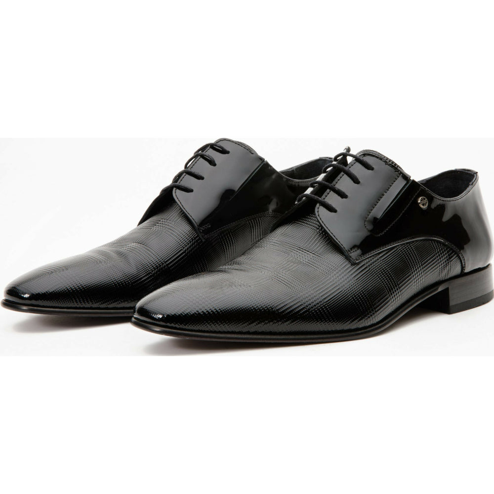 Vinci Leather The San Severo Black Patent Leather Derby Shoe (2002)