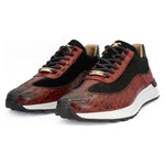 Vinci Leather The Savamala Burgundy Leather Sneaker (18618 R-1)