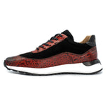 Vinci Leather The Savamala Burgundy Leather Sneaker (18618 R-1)