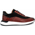 Vinci Leather The Savamala Burgundy Leather Sneaker (18618 R-1)