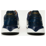 Vinci Leather The Savamala Dark Blue Leather Sneaker (18618 L-1)