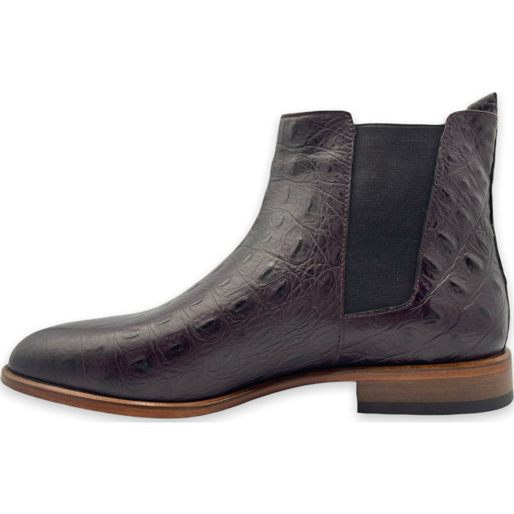 Vinci Leather The Sirocco Burgundy Leather Chelsea Dress Boot (14546)