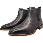 Vinci Leather The Sirocco Burgundy Leather Chelsea Dress Boot (14546)