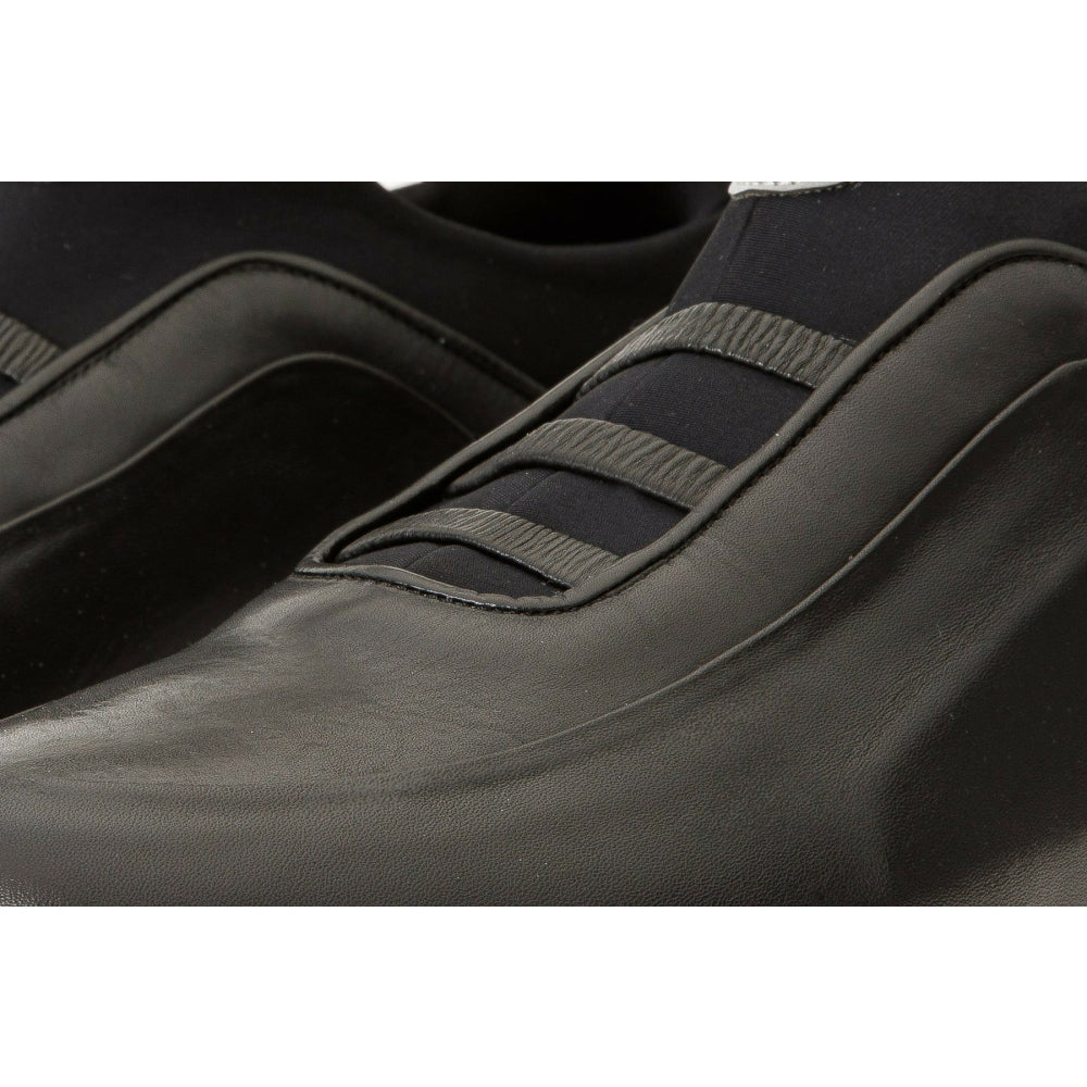 Vinci Leather The Sonoma Plain Black Leather Sneaker (D2122T)