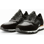 Vinci Leather The Sopez Black Leather Sneaker (15135)