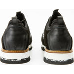 Vinci Leather The Sopez Black Leather Sneaker (15135)