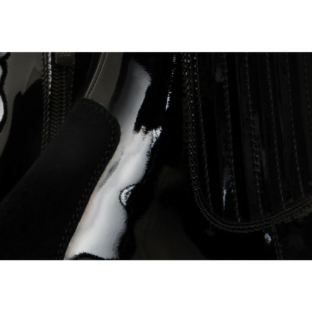 Vinci Leather The Sorhag Black Suede Leather Dress Boot (D-5109)