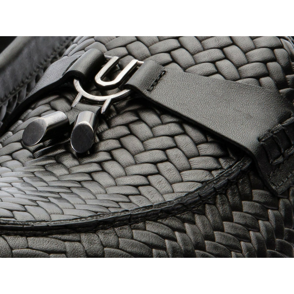 Vinci Leather The Sperry Black Leather Tassel Loafer
