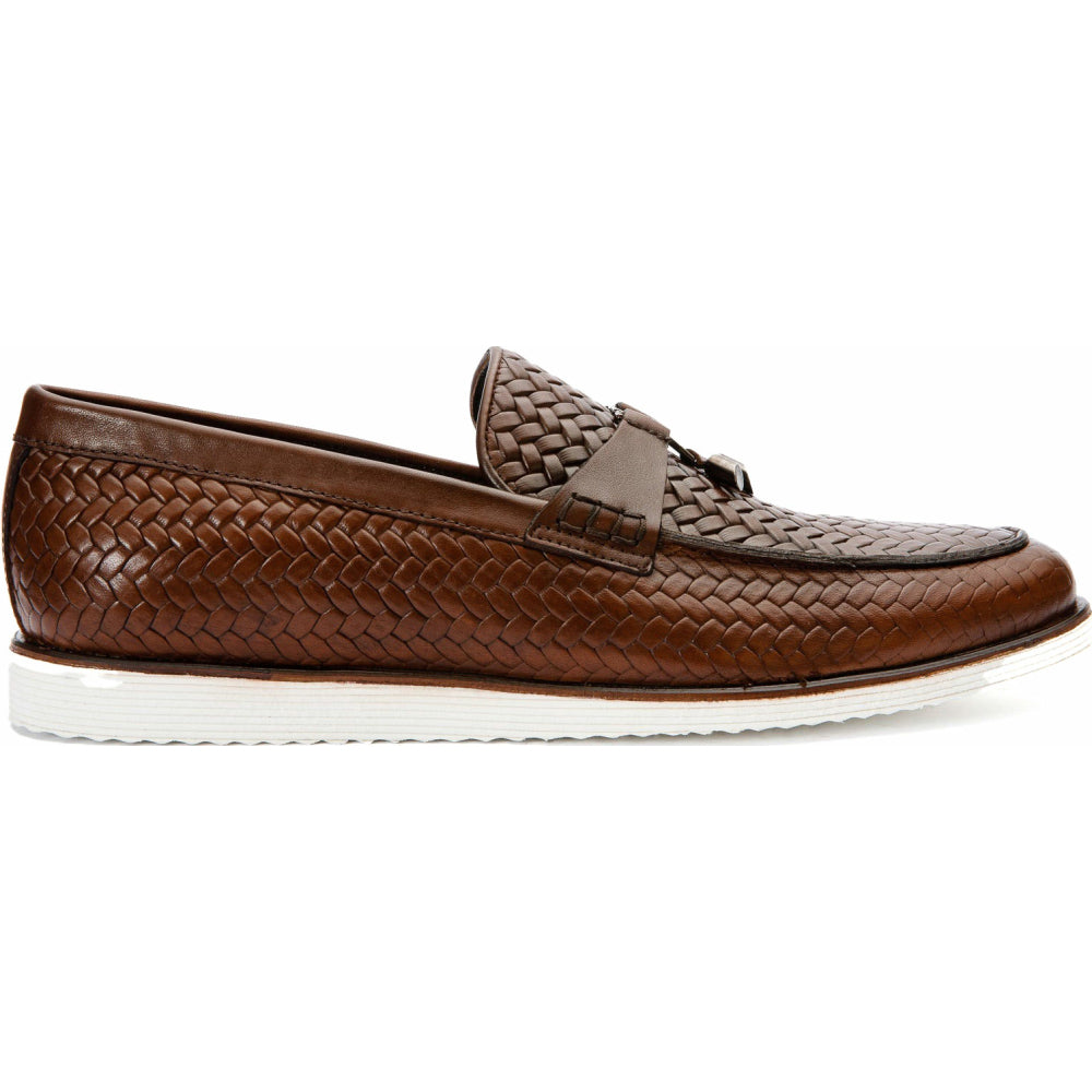 Vinci Leather The Sperry Brown Leather Tassel Loafer