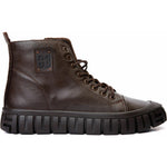 Vinci Leather The Taco Brown Leather Casual Lace-up Boot With A Zipper (14115)