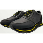 Vinci Leather The Taksim Black / Yellow Leather Sneaker (14226)