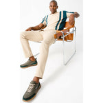 Vinci Leather The Tiran Green Leather Sneaker (15160)