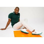 Vinci Leather The Tiran White Leather Sneaker (15160)