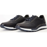Vinci Leather The Tisina Blue Leather Sneaker (6557)