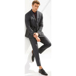 Vinci Leather The Turan Black Woven Double Monk Strap Dress Shoe (15471)
