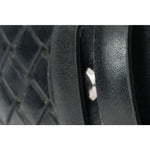 Vinci Leather The Turan Black Woven Leather Belt