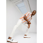 Vinci Leather The Turan White Woven Double Monk Strap Dress Shoe