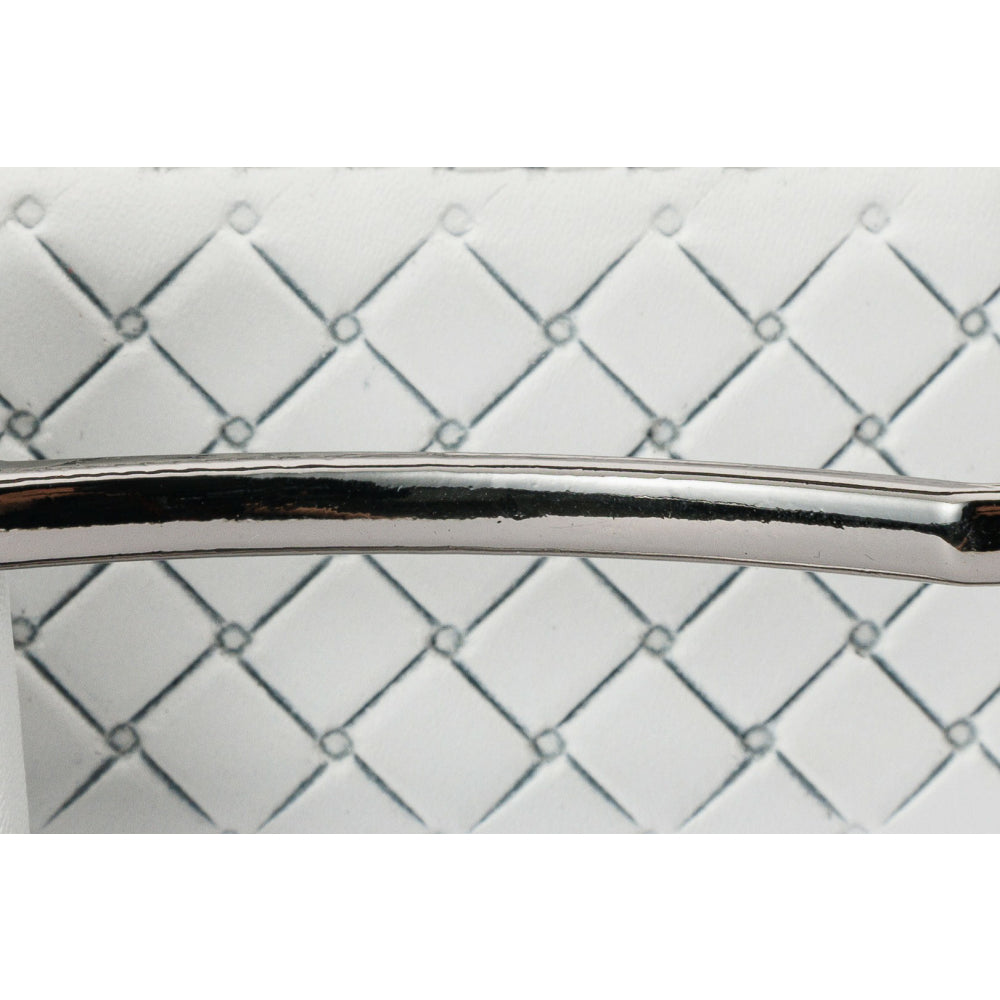 Vinci Leather The Turan White Woven Leather Belt