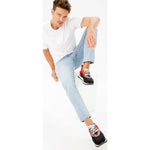 Vinci Leather The Tyler Black / Red Leather Sneaker (13023)