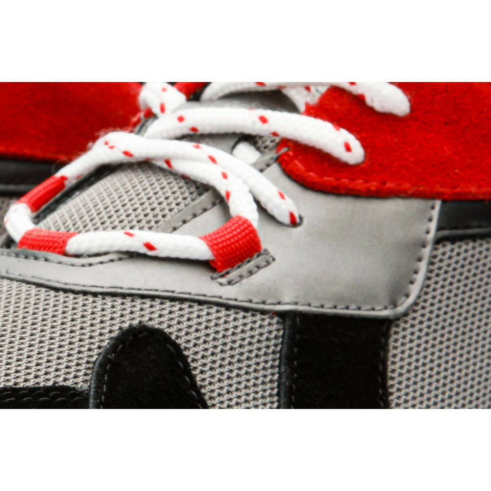 Vinci Leather The Tyler Black / Red Leather Sneaker (13023)