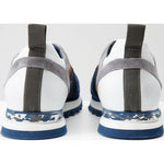 Vinci Leather The Tyler Blue Leather Sneaker (13023)