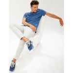 Vinci Leather The Tyler Blue Leather Sneaker (13023)