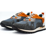 Vinci Leather The Tyler Grey Leather Sneaker (13023)