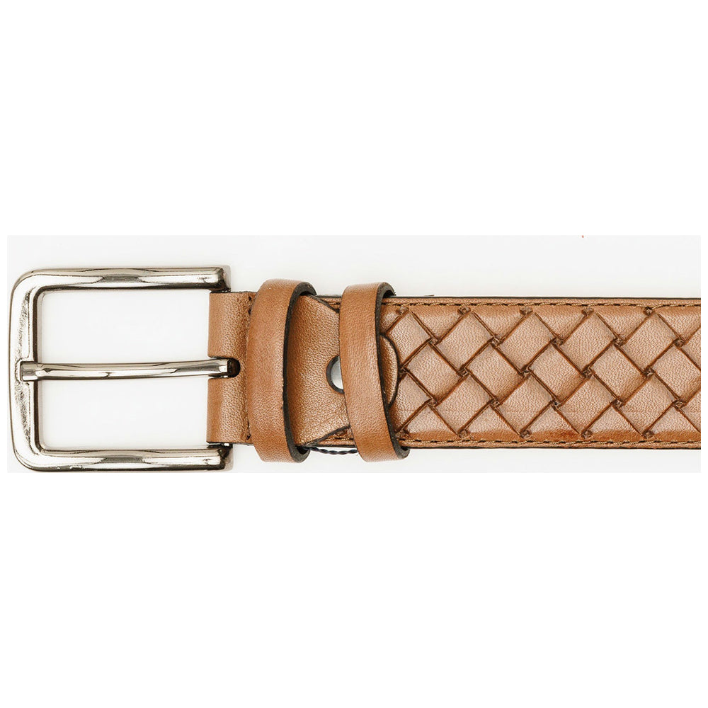 Vinci Leather The Vatra Brown Woven Leather Belt