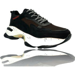 Vinci Leather The Venere Black Leather Sneaker