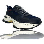Vinci Leather The Venere Dark Blue Leather Sneaker