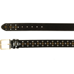 Vinci Leather The Vicino Black Leather Belt