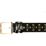 Vinci Leather The Vicino Black Leather Belt