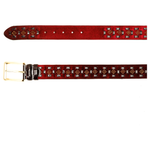 Vinci Leather The Vicino Burgundy Leather Belt