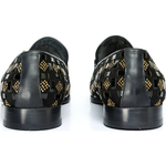 Vinci Leather The Vicino Shoe Black Bit Dress Loafer (11621-1)