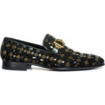 Vinci Leather The Vicino Shoe Black Bit Dress Loafer (11621-1)