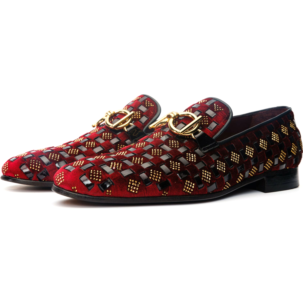 Vinci Leather The Vicino Shoe Bit Dress Loafer Limited Edition Burgundy (11621-1)