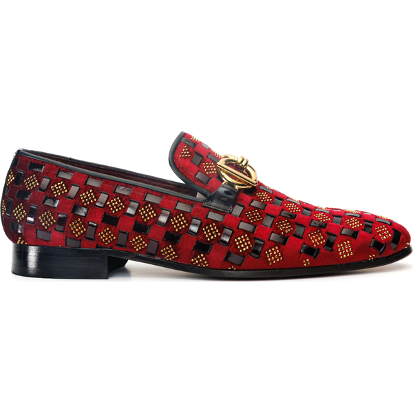 Vinci Leather The Vicino Shoe Burgundy Bit Dress Loafer  display picture 2