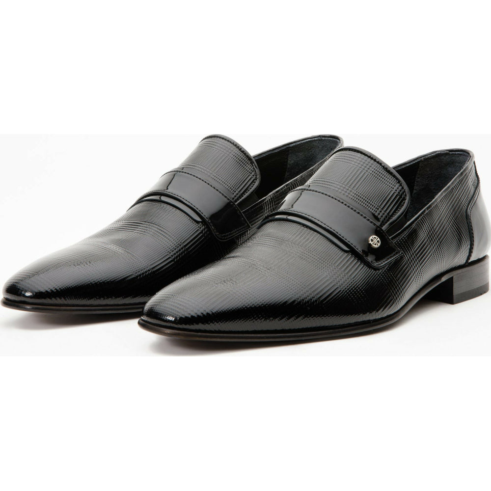 Vinci Leather The Warsaw Shoe Black Leather Bit Loafer (2004)