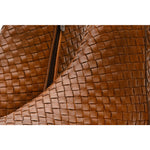 Vinci Leather The Wellington Brown Handwoven Leather Boot With A Zipper (12721 T-5)
