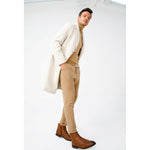 Vinci Leather The Wellington Brown Handwoven Leather Boot With A Zipper (12721 T-5)