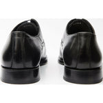 Vinci Leather The Yukon Black Single Brogue Cap Toe Oxford Shoe (16009)