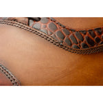 Vinci Leather The Yukon Brown Single Brogue Cap Toe Oxford Shoe (16009)
