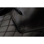 Vinci Leather The Zeus Black Leather Lace-up Boot With A Zipper (16071 S-1)