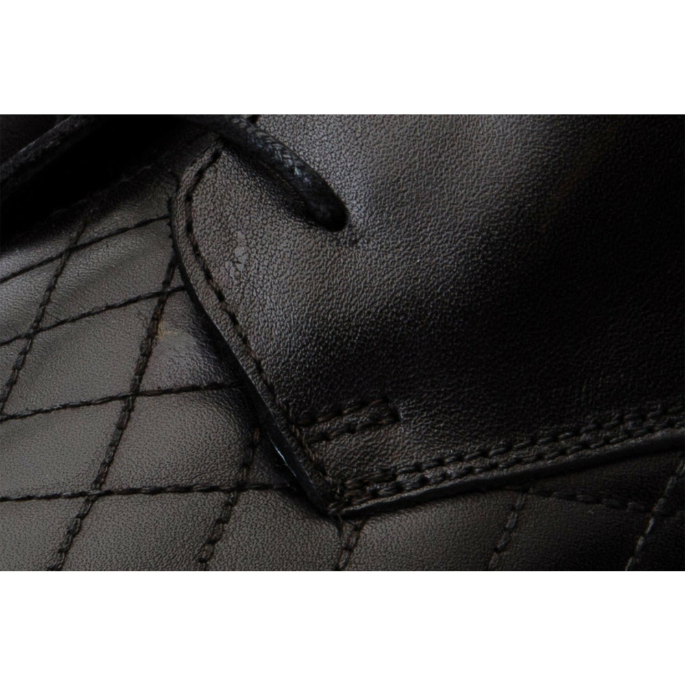 Vinci Leather The Zeus Black Leather Lace-up Boot With A Zipper (16071 S-1)