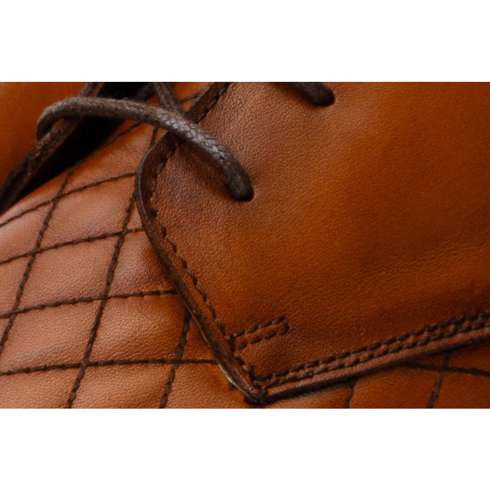 Vinci Leather The Zeus Brown Leather Lace-up Boot With A Zipper (16071 T-1)